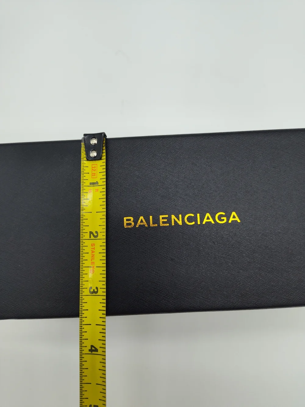 BALENCIAGA Black Gold Logo Presentation Gift Box Designer Packaging